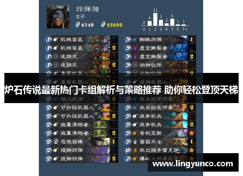 炉石传说最新热门卡组解析与策略推荐 助你轻松登顶天梯